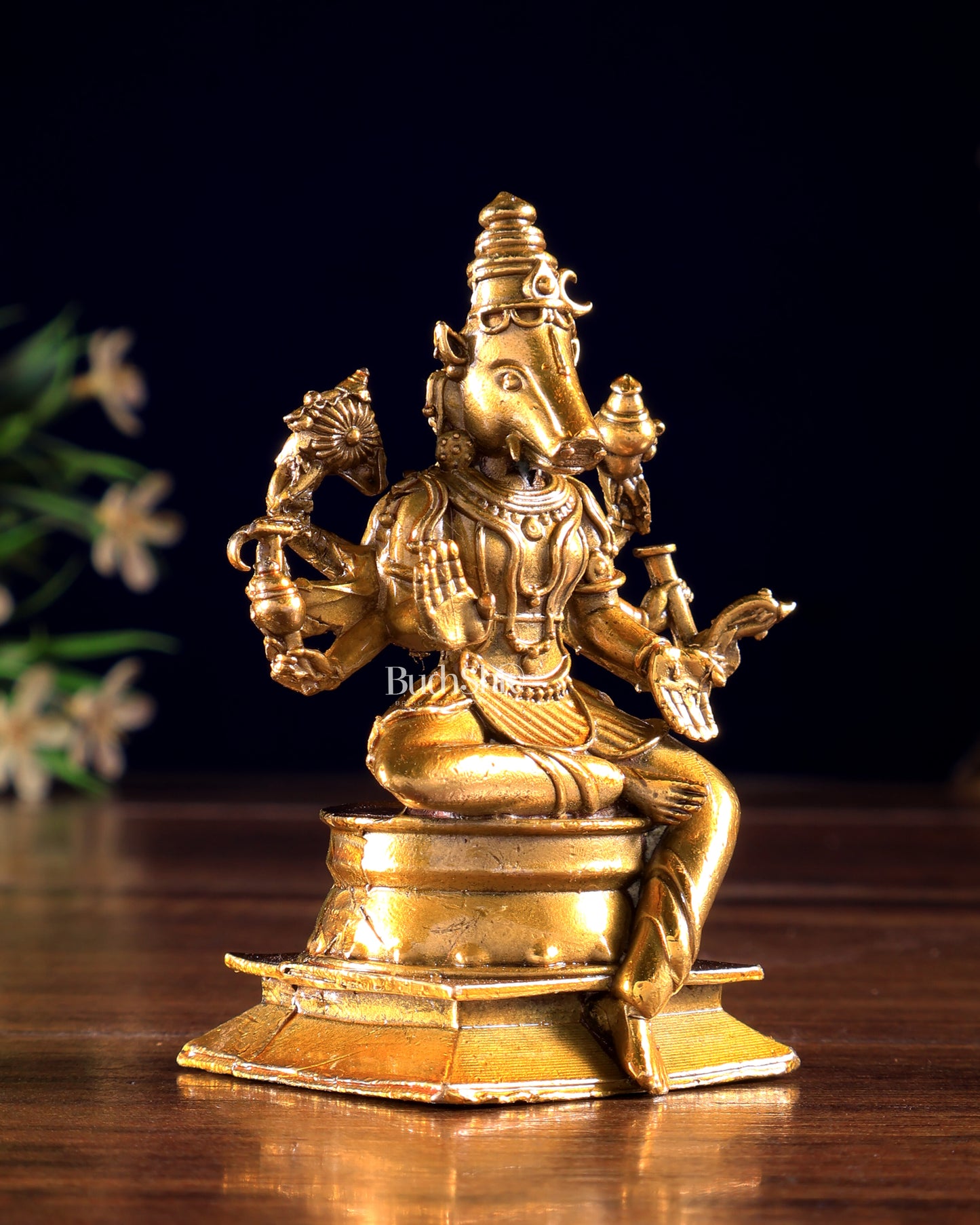 Panchaloha Bronze Goddess Varahi Amman Idol 3 inch