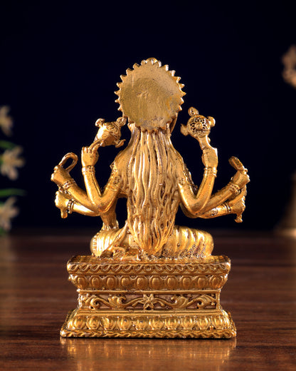 Panchaloha Bronze Goddess Varahi Amman Idol | Miniature 3 inch