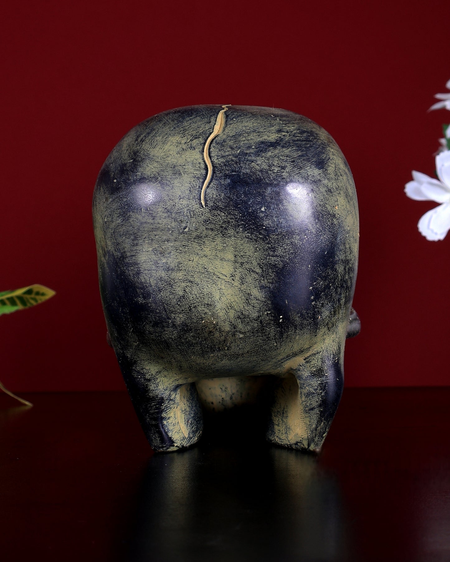 Vintage Brass Human Skull Sculpture | Artistic & Sadhna Showpiece | BudhShiv