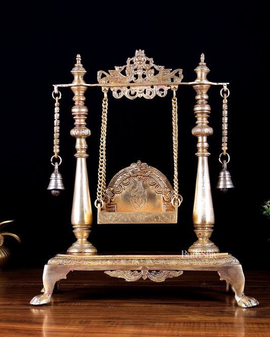 Brass Superfine Jhoola Singhasan Paalna Oonjal | Idol Swing 16.5 inch
