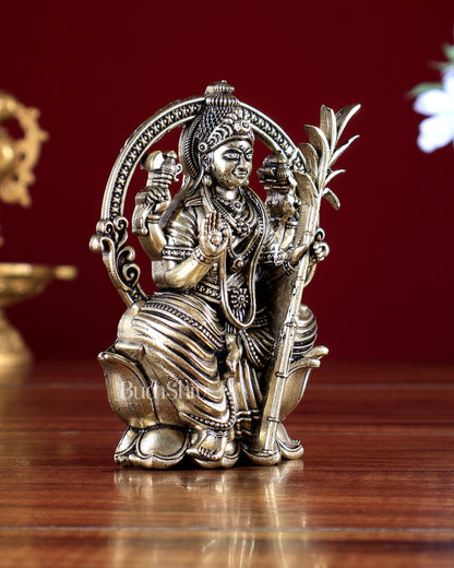 Brass Superfine Lalita Devi Rajarajeshwari Idol 2D idol Wall Hanging 4 inch