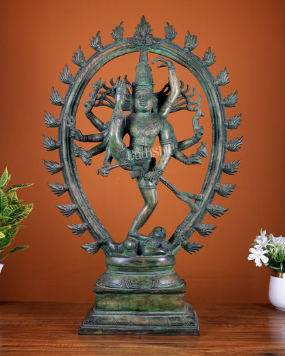 Brass Urdhava Tandava Nataraja Statue - 24.5 inch