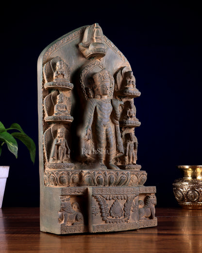 Brass Buddha Statue with Multiple Poses 12.5 inch