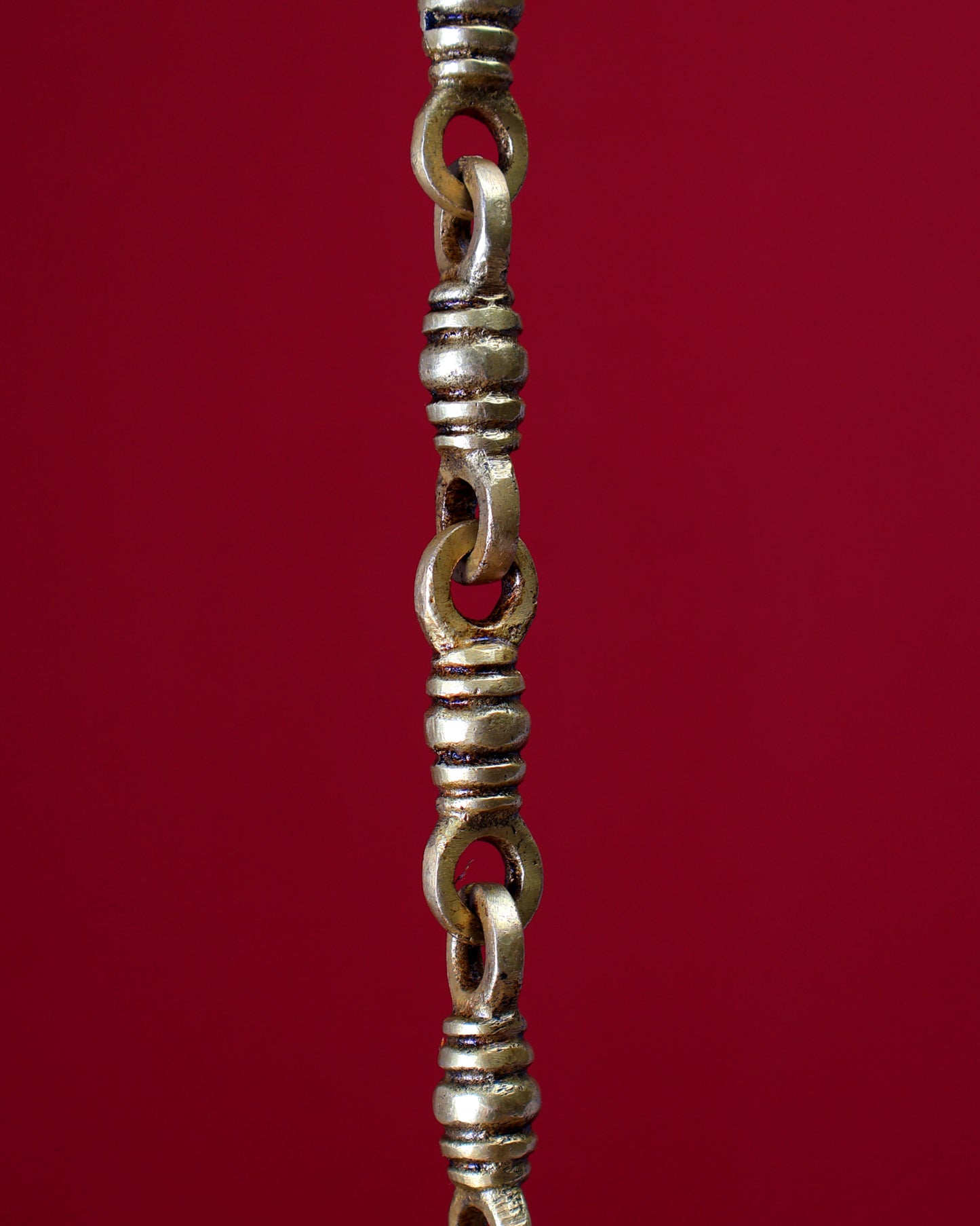 Brass Handcrafted Dancing Ganesha Hanging Temple Bell