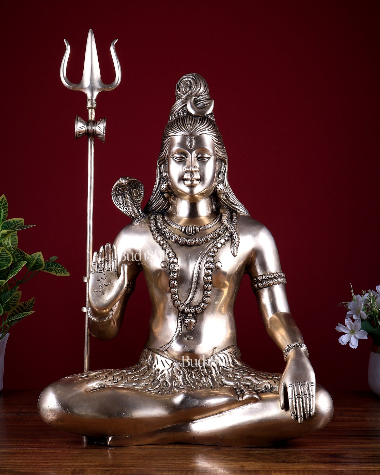 Lord Shiva Brass Idol - 20" matte
