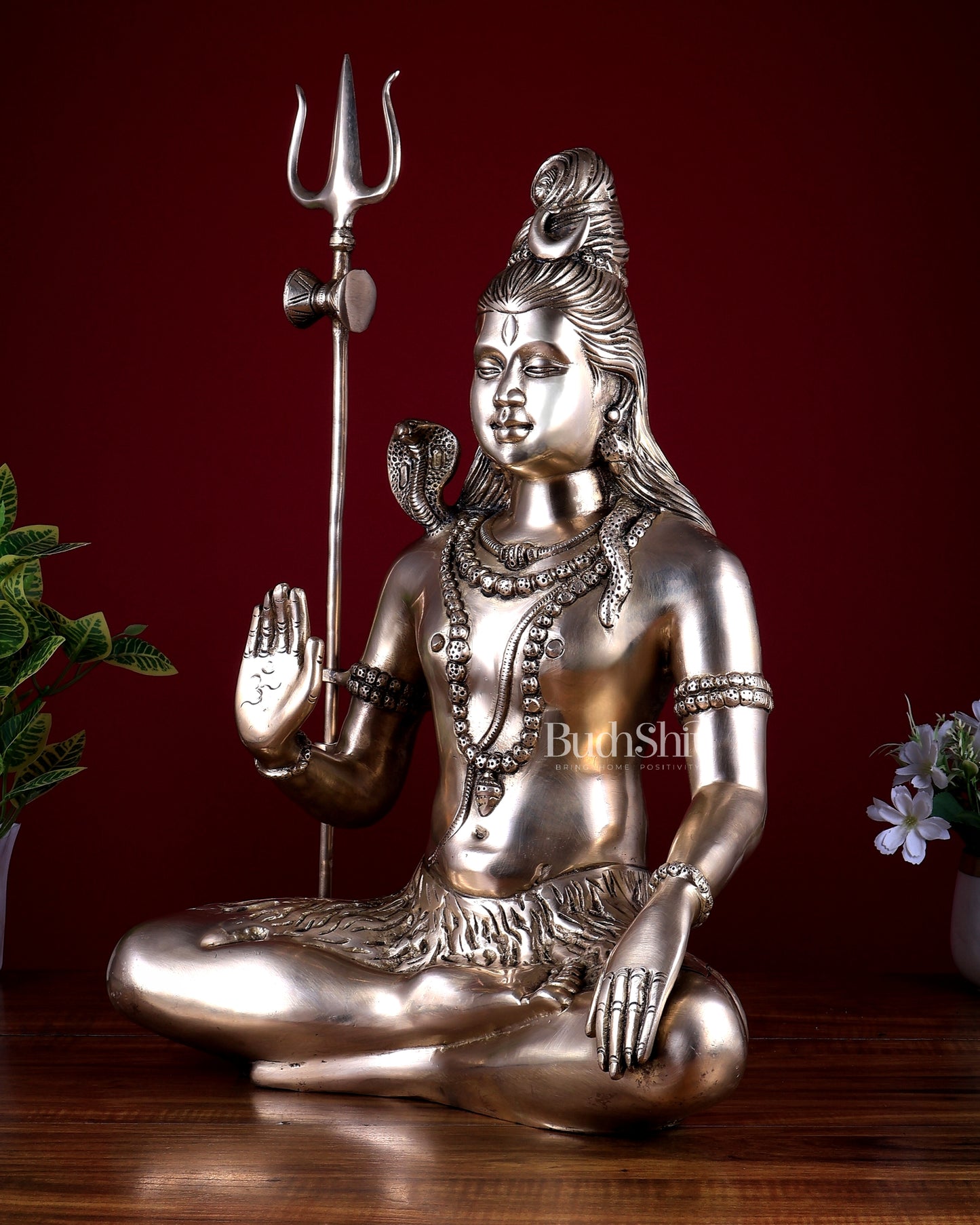 Lord Shiva Brass Idol - 20" matte