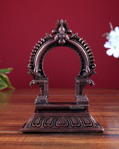 Pure Copper Miniature Prabhavali Peetam (Singhasan)