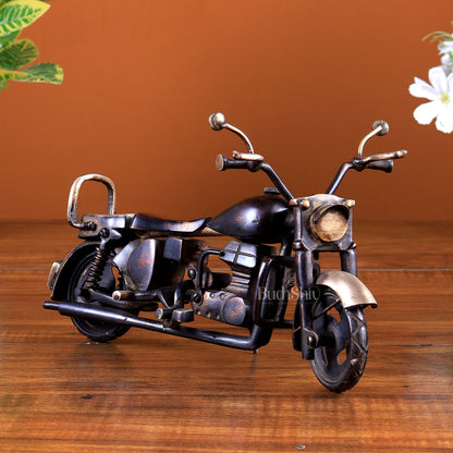 Vintage Brass Cruiser Bike Showpiece | Classic Motorcycle Collectible