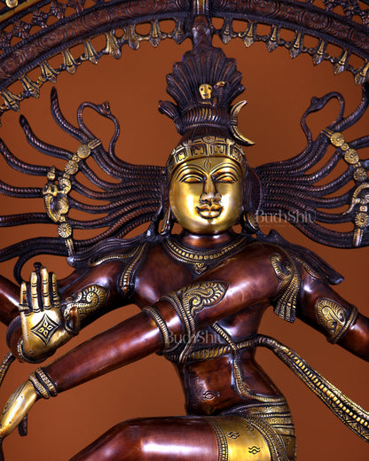 Brass Superfine Nataraja Statue – Double Chola Tone Grand Masterpiece 36 inch