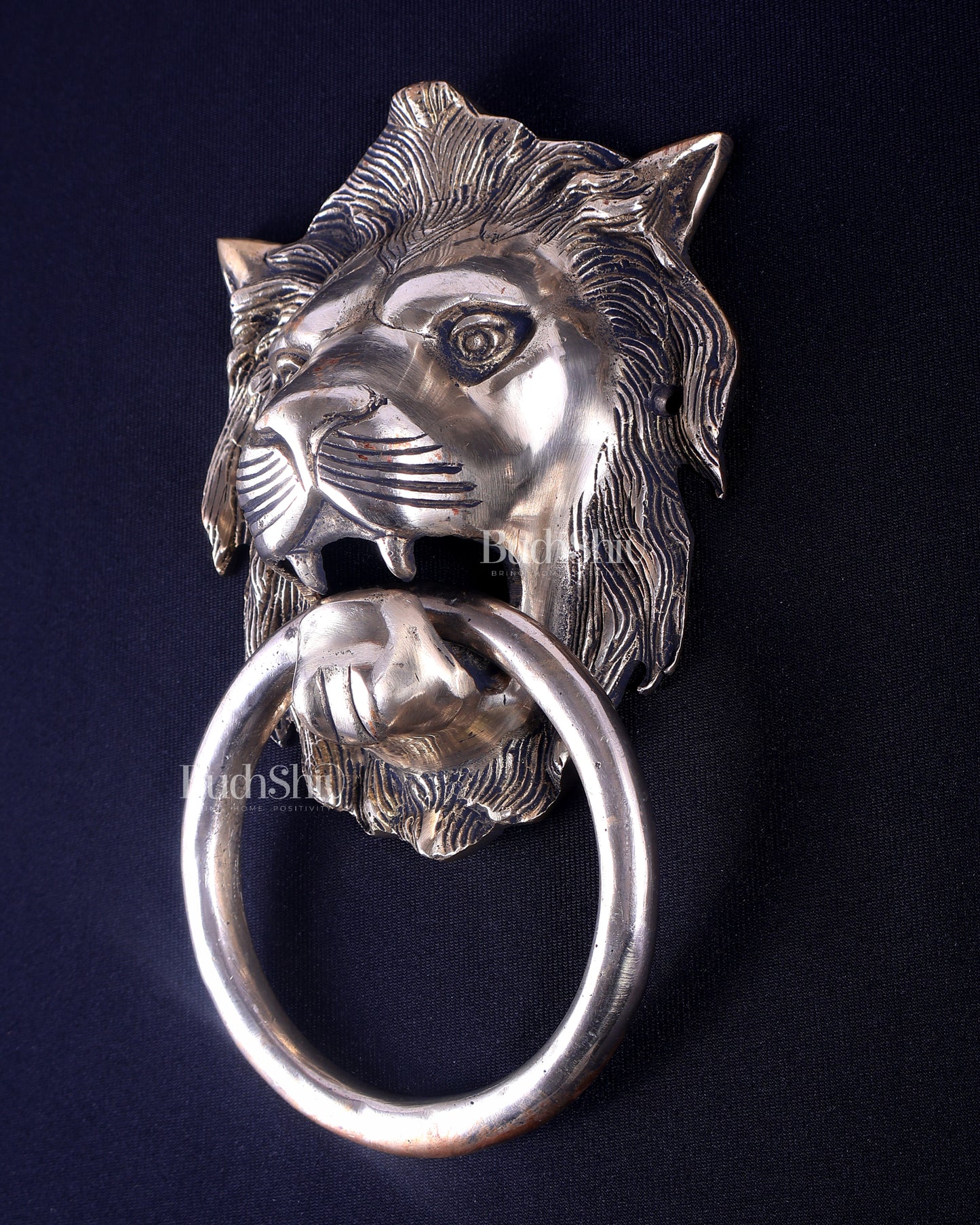 Pure Brass Lion Face Door Knocker 6"