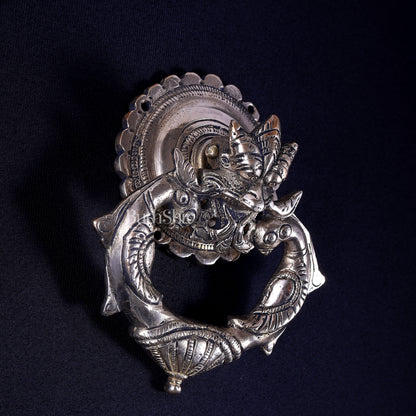 Brass Yali Design Door Knocker Shiny Brass tone