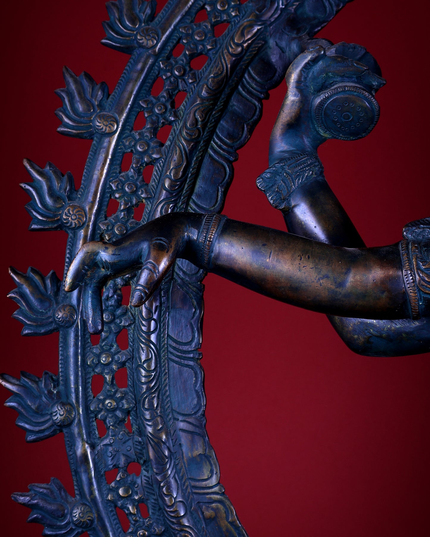 Large Pure Brass Nataraja in Ananda Tandava – 34.5"