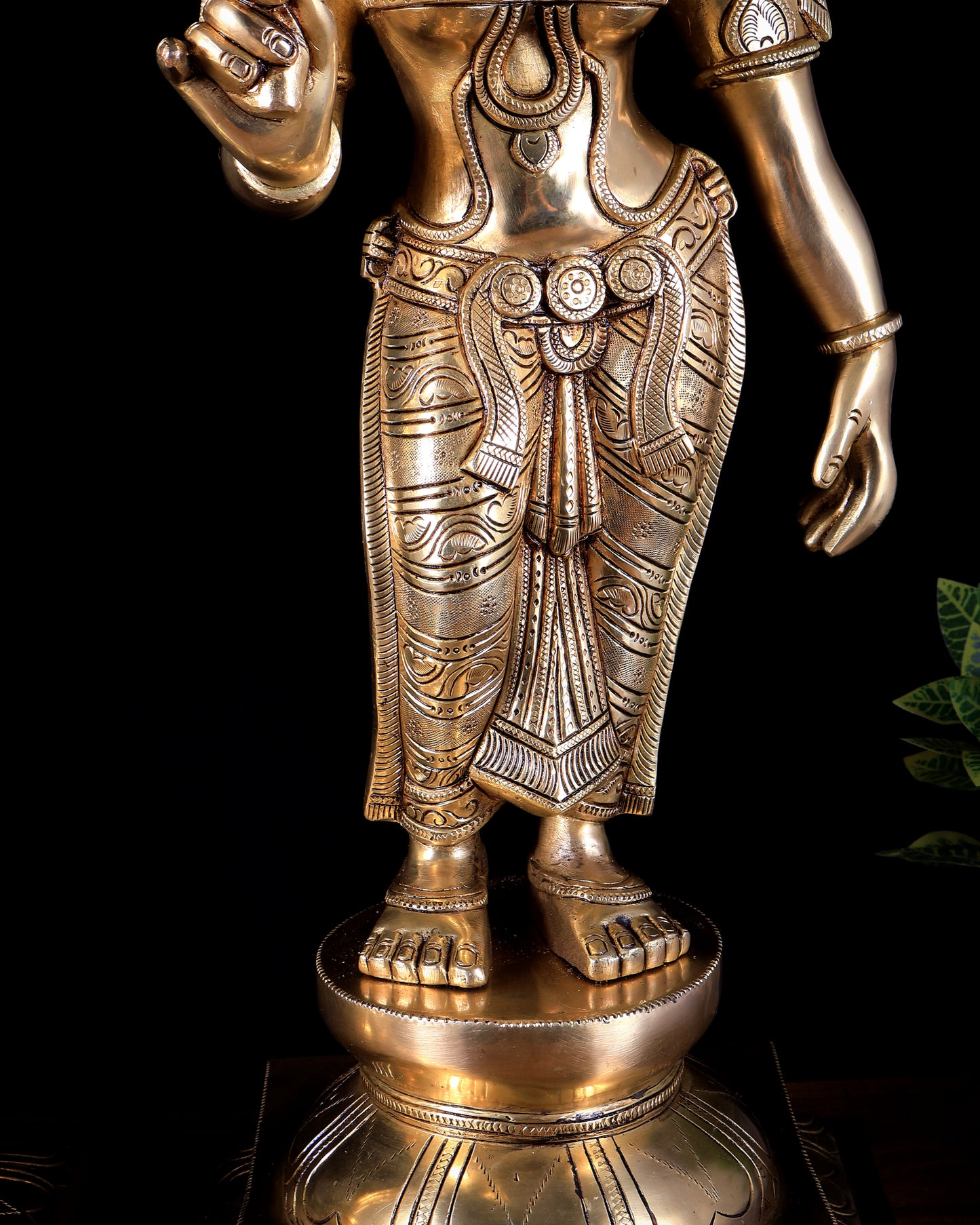 Brass Superfine Large Shiva Parvati Standing Kalyana Murti – Divine Wedding Form 32 inch