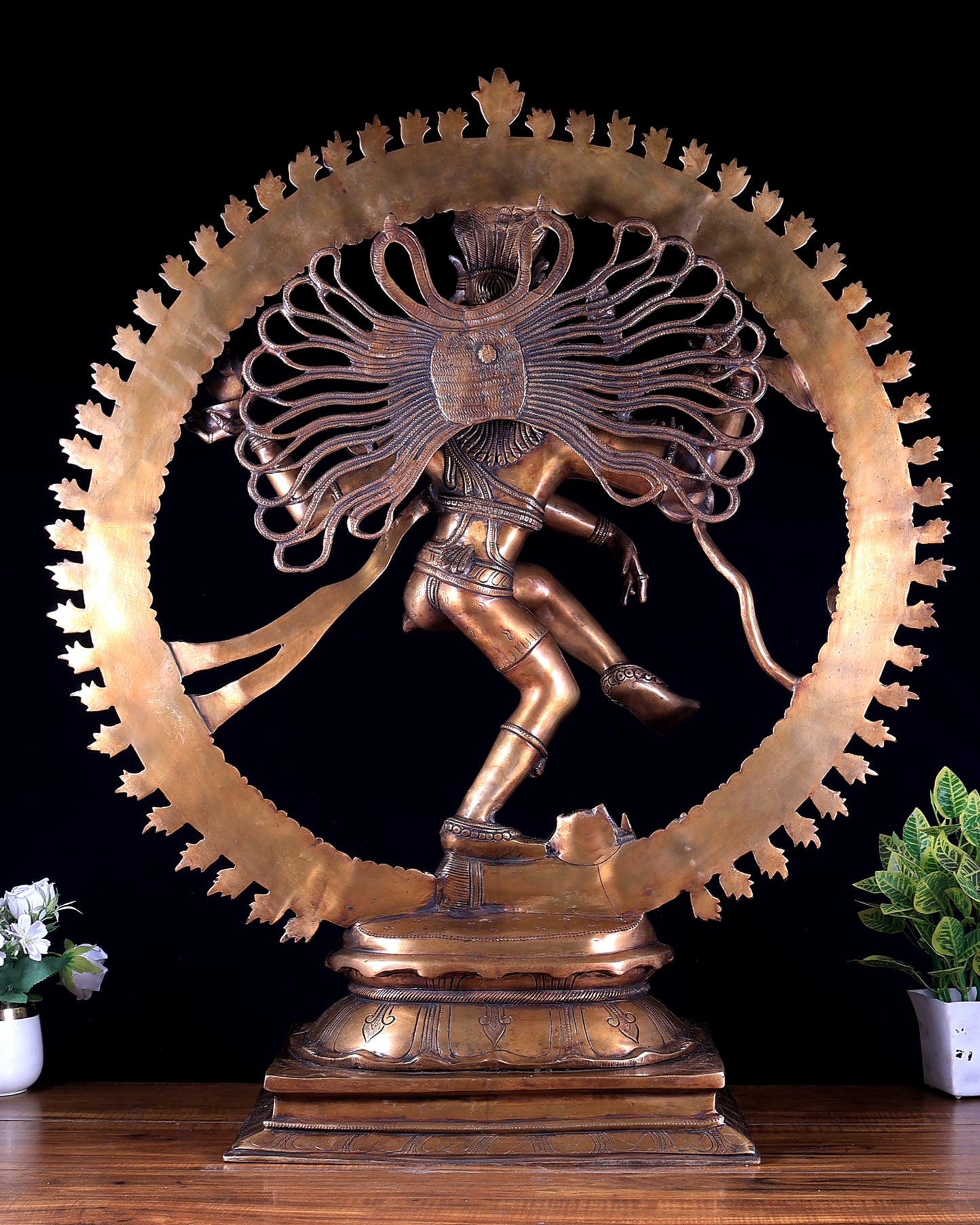 Brass Nataraja Statue – Majestic Large Sculpture in Classical style 38 inch
