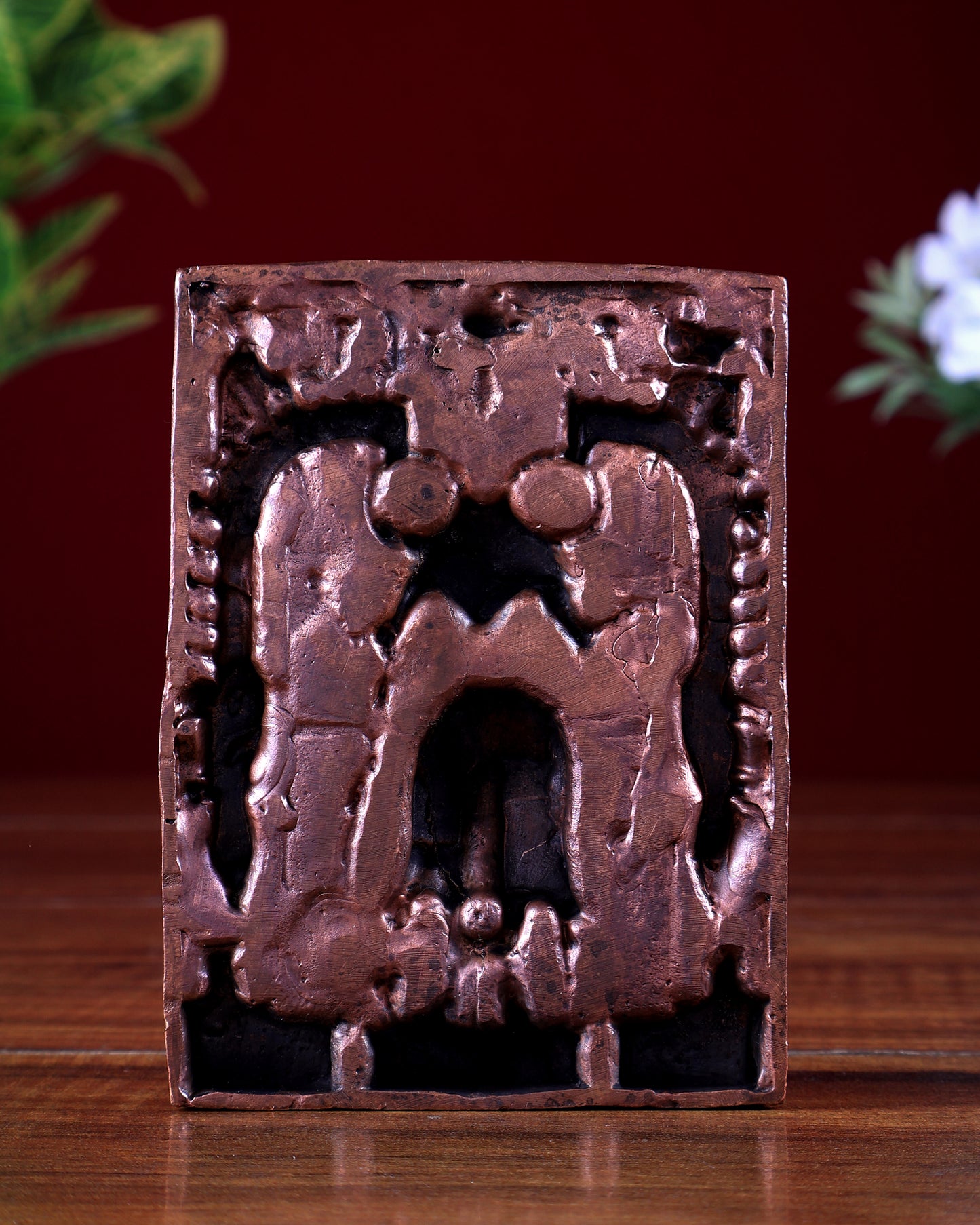 Pure Copper Veerabhadra Swamy Idol – Fierce Guardian Form of Lord Shiva 4 inch