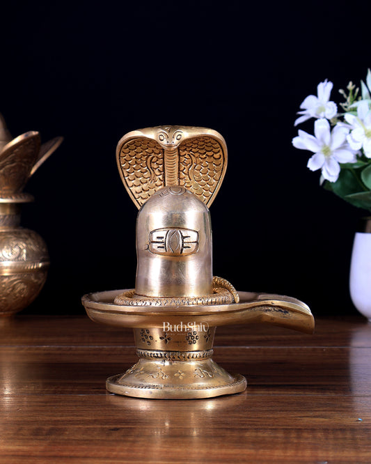 Brass Superfine Shiv Ling 6 inch