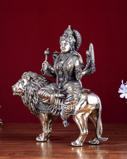Superfine Brass Durga ambe Mata Idol 12 inch
