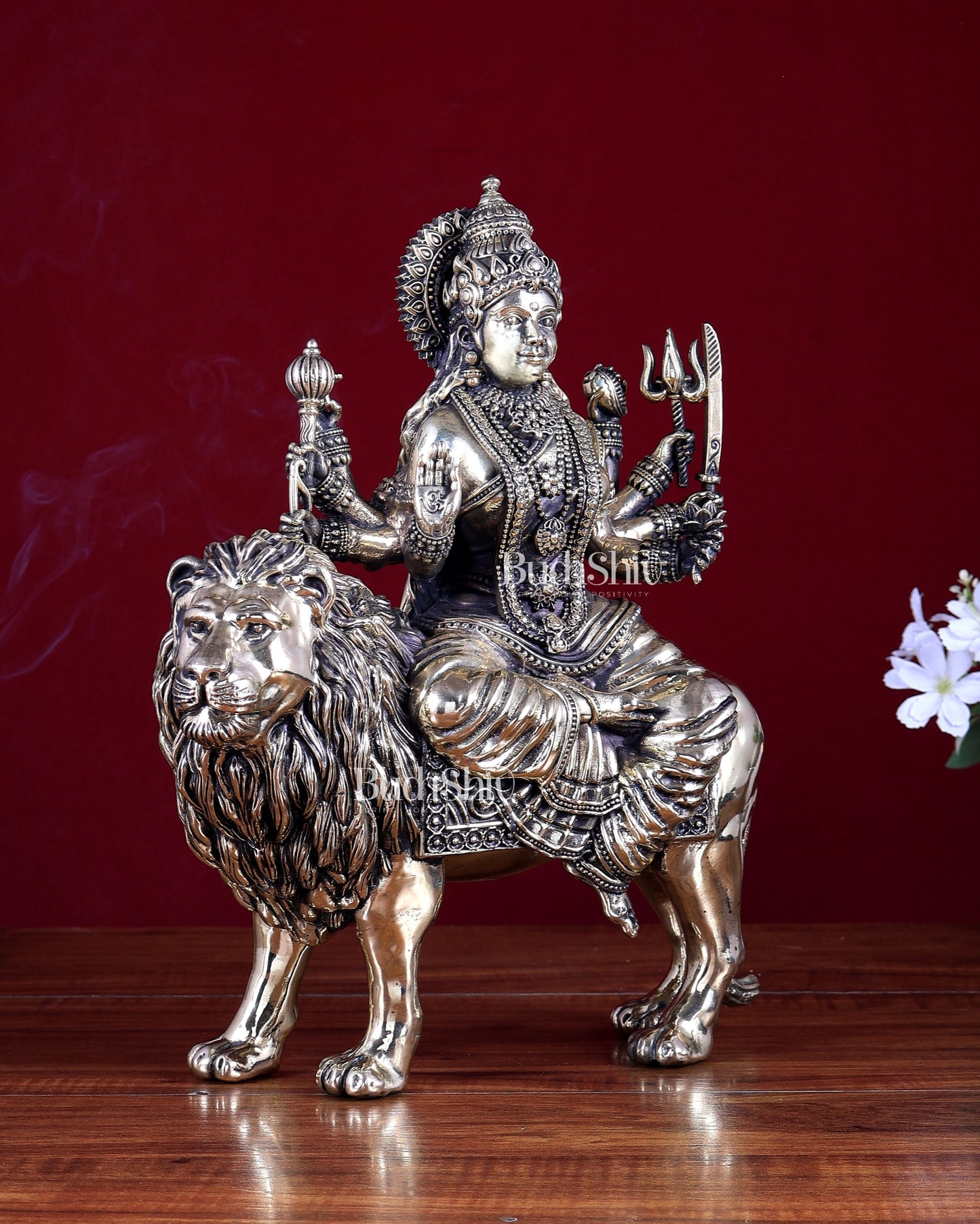 Superfine Brass Durga ambe Mata Idol 12 inch