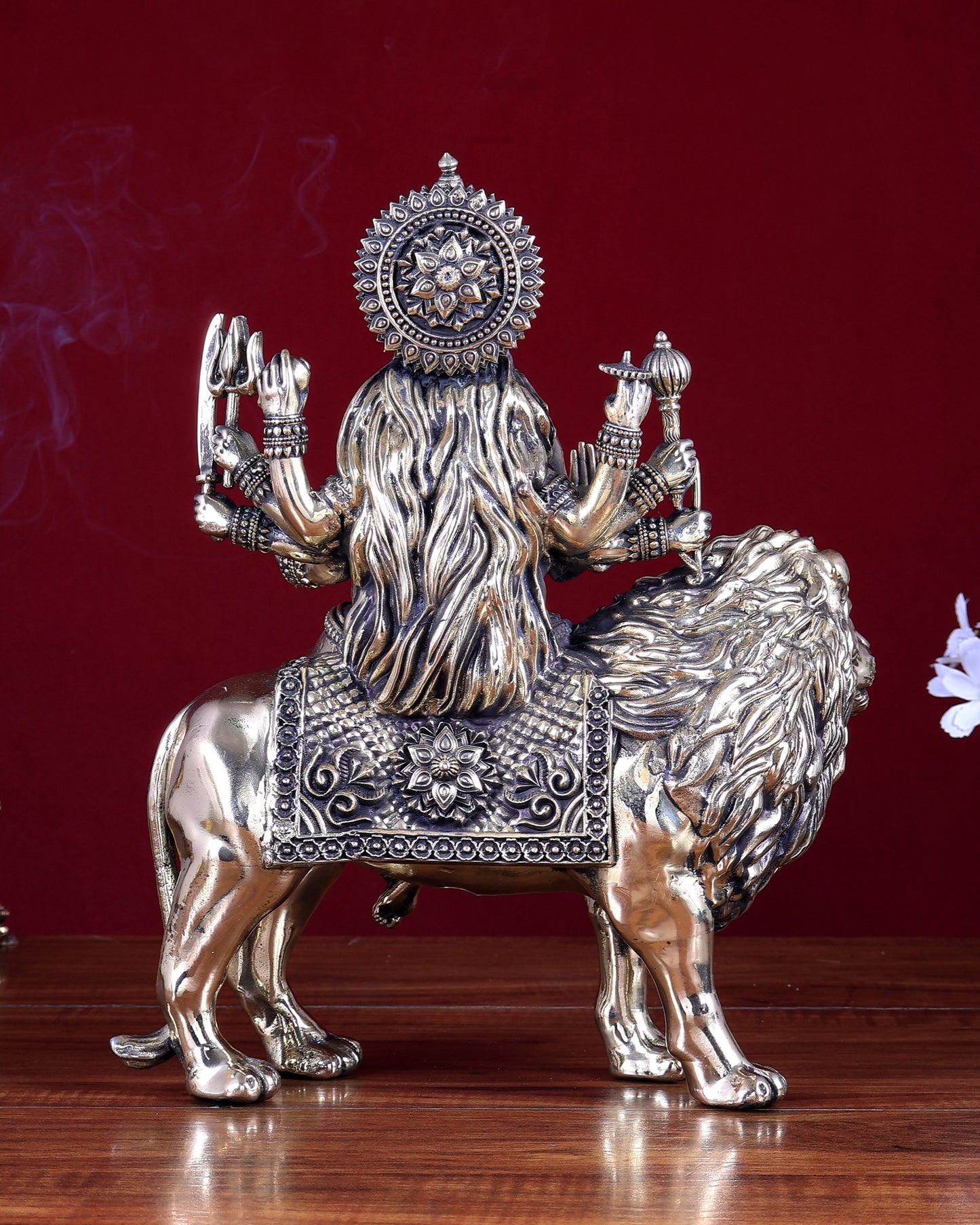 Superfine Brass Durga ambe Mata Idol 12 inch