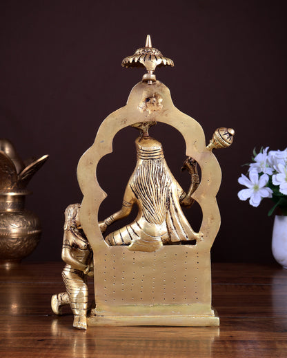 Brass Baglamukhi Mata Statue | Divine Goddess Idol for Protection & Power (10 Inch)