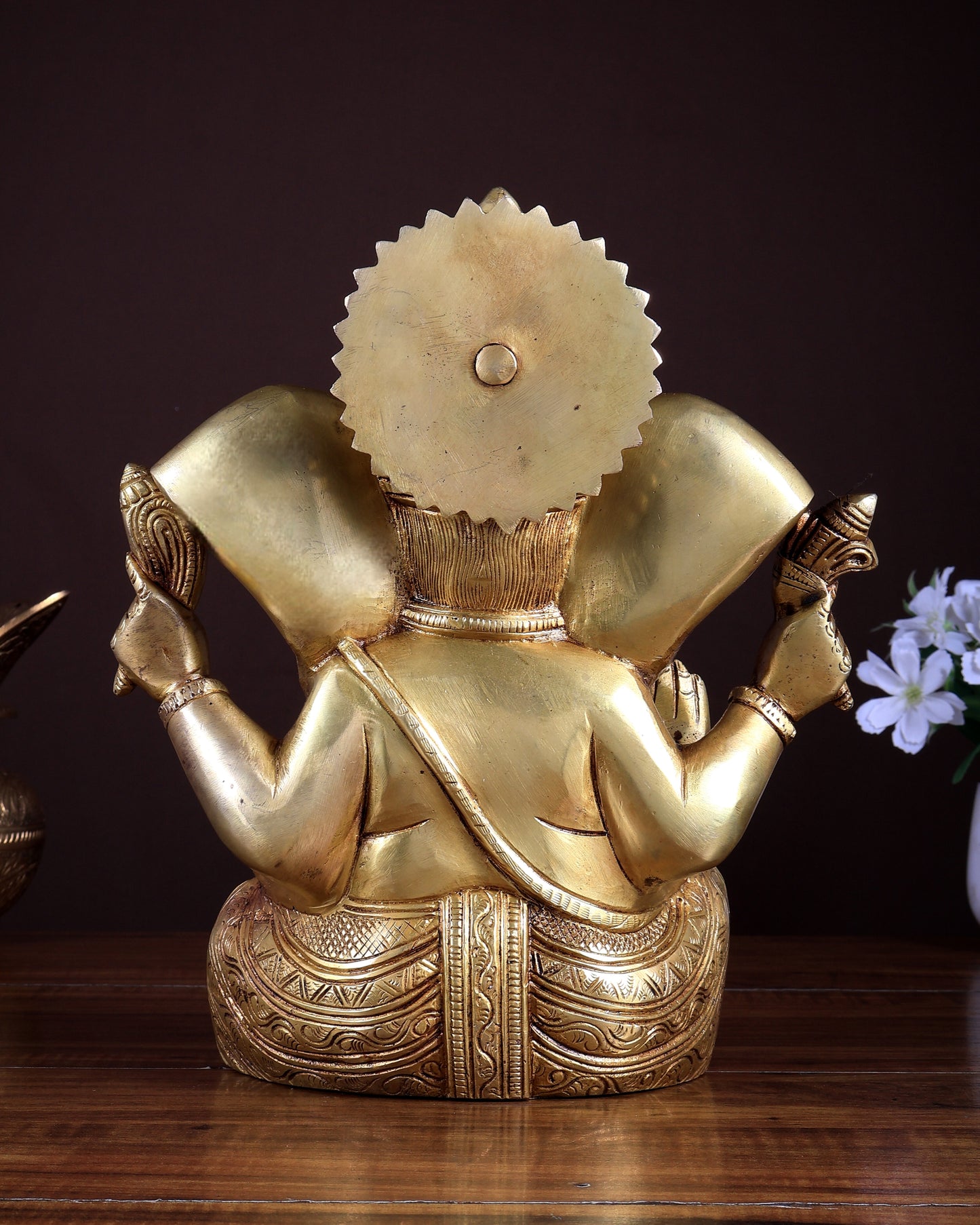 Brass Superfine Lord Ganesha Statue | 10 Inch Ganapati Idol