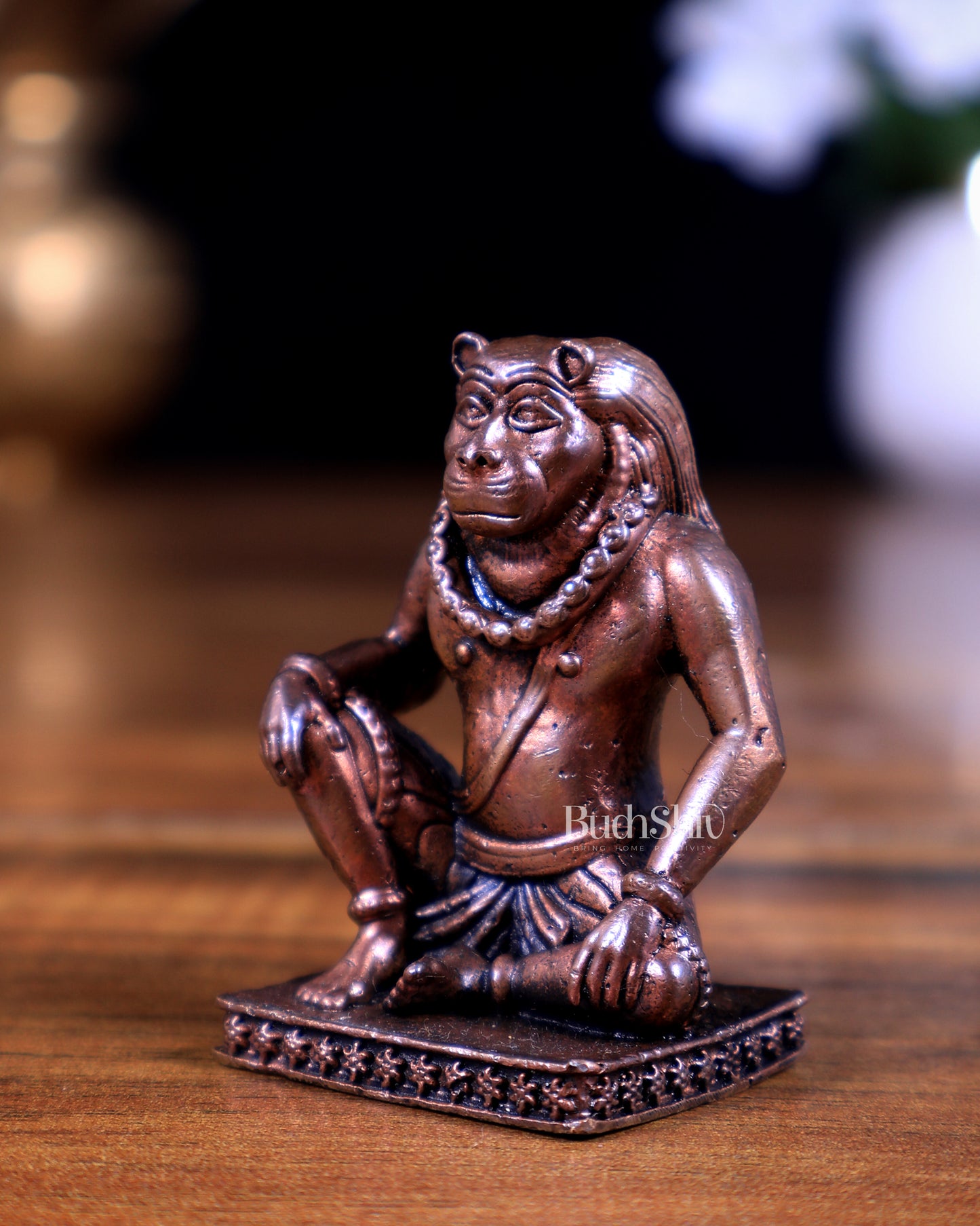 Pure Copper Shanta Narasimha idol 2 inch
