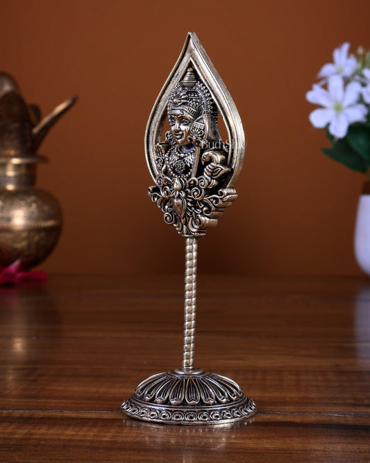 Brass Superfine Murugan Vel Idol | Sacred Vel Weapon of Lord Murugan 6 inch
