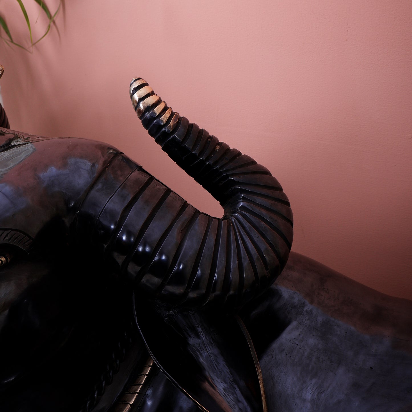 Brass Large Resting Buffalo / Ox Sculpture | Rare Handcrafted Vastu Decor Showpiece 33 inch