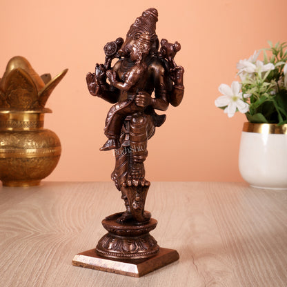 Pure Copper Bhoo Varaha Swamy Lakshmi Idol | 7 Inch Murti