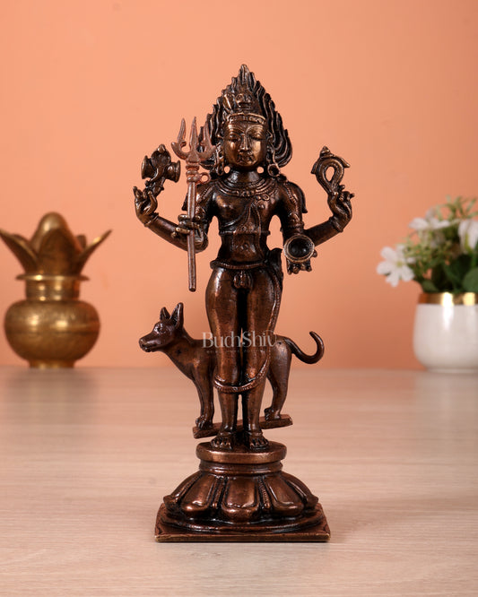Pure Copper Kaal Bhairava Idol | Height 5.5 inch