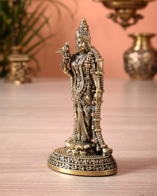 Brass Superfine Meenakshi Devi Idol (4 Inch)