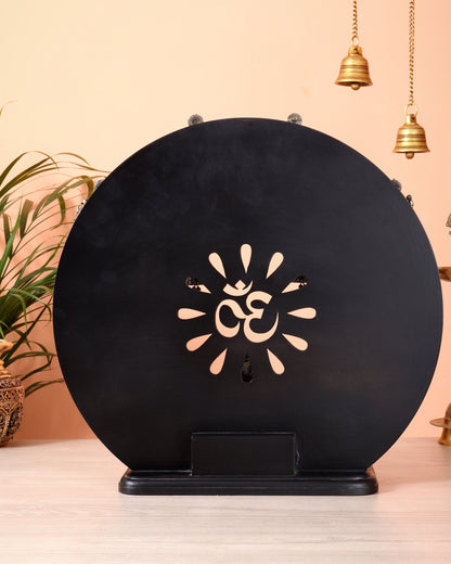 Brass Superfine Ashtalakshmi Set with Mahalakshmi Idol on MDF Frame (15 Inch)