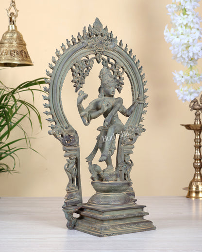 Brass Nataraja statue Patina tone 18" Height