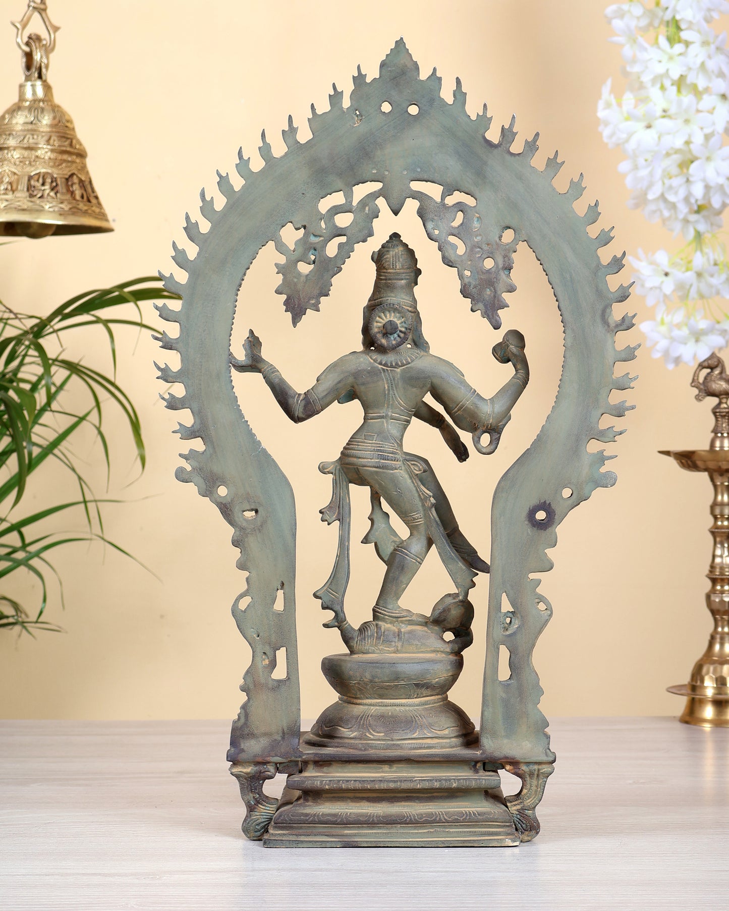 Brass Nataraja statue Patina tone 18" Height