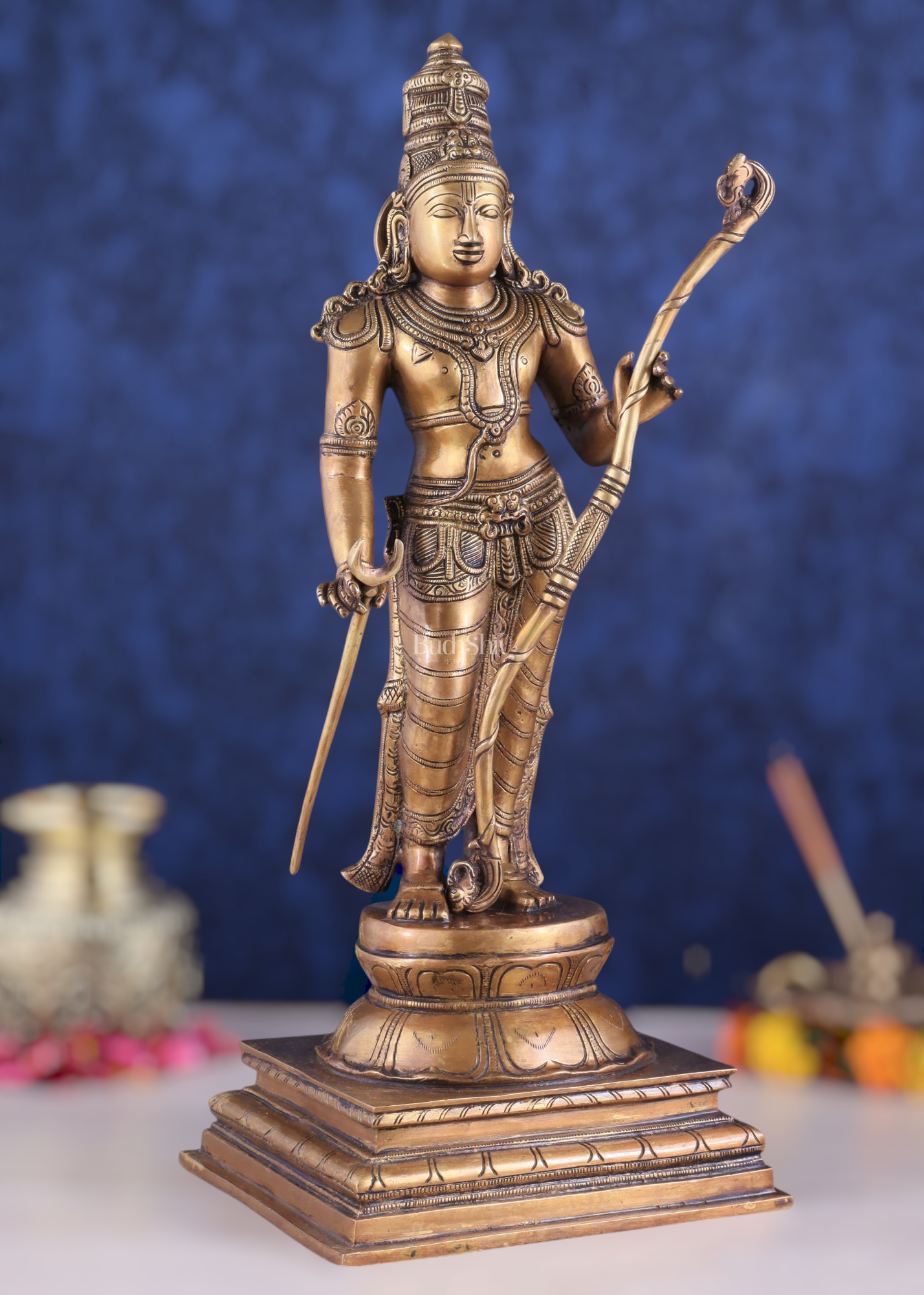 Brass Lord Shri Ram Statue – 21 Inches Tall