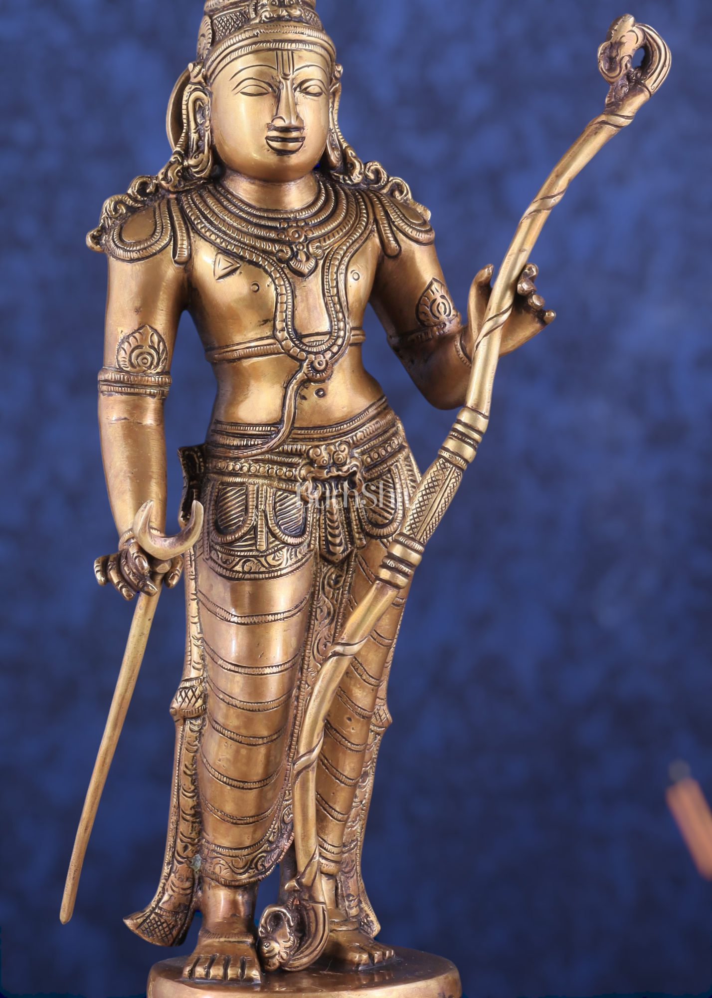 Brass Lord Shri Ram Statue – 21 Inches Tall