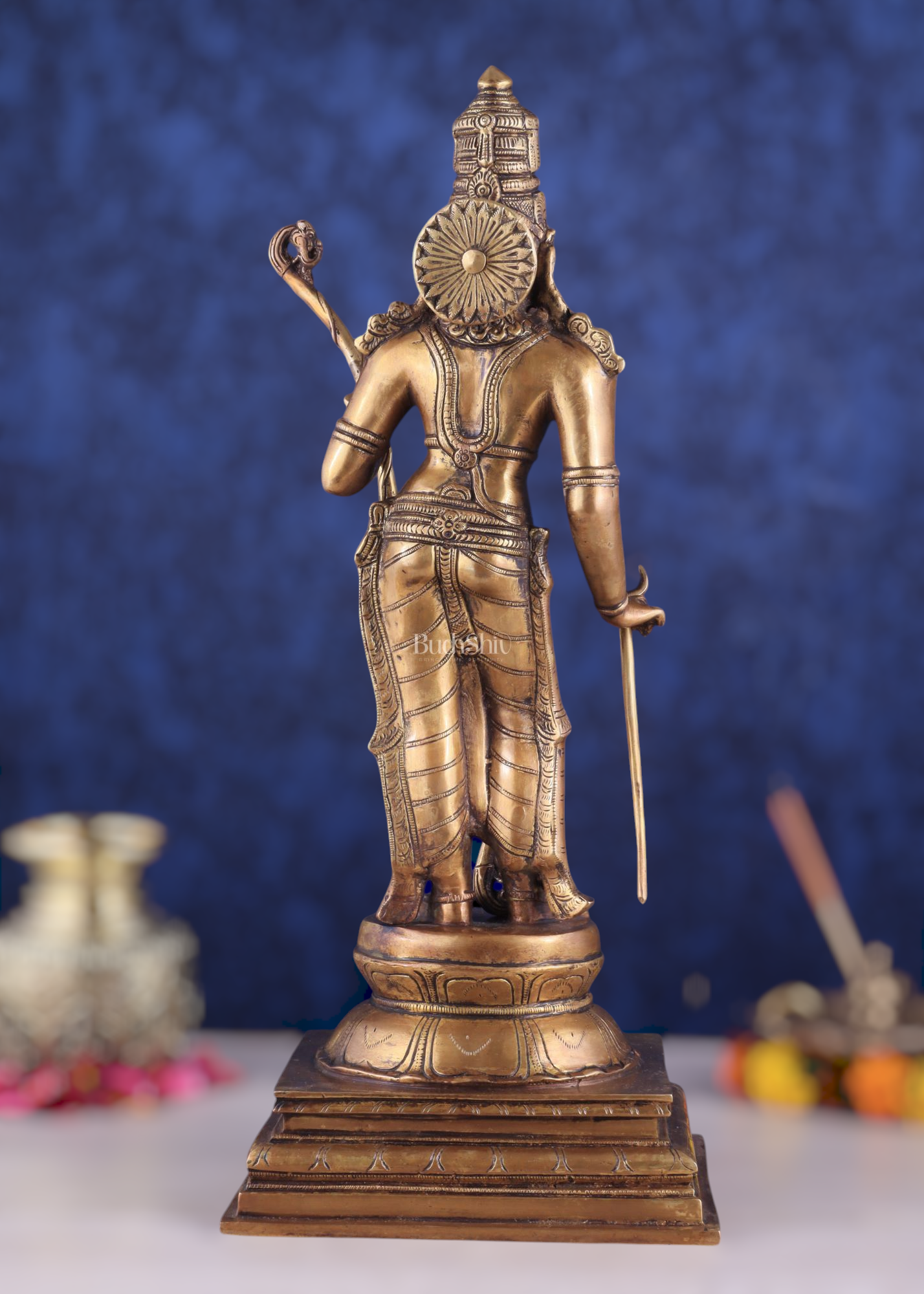 Brass Lord Shri Ram Statue – 21 Inches Tall