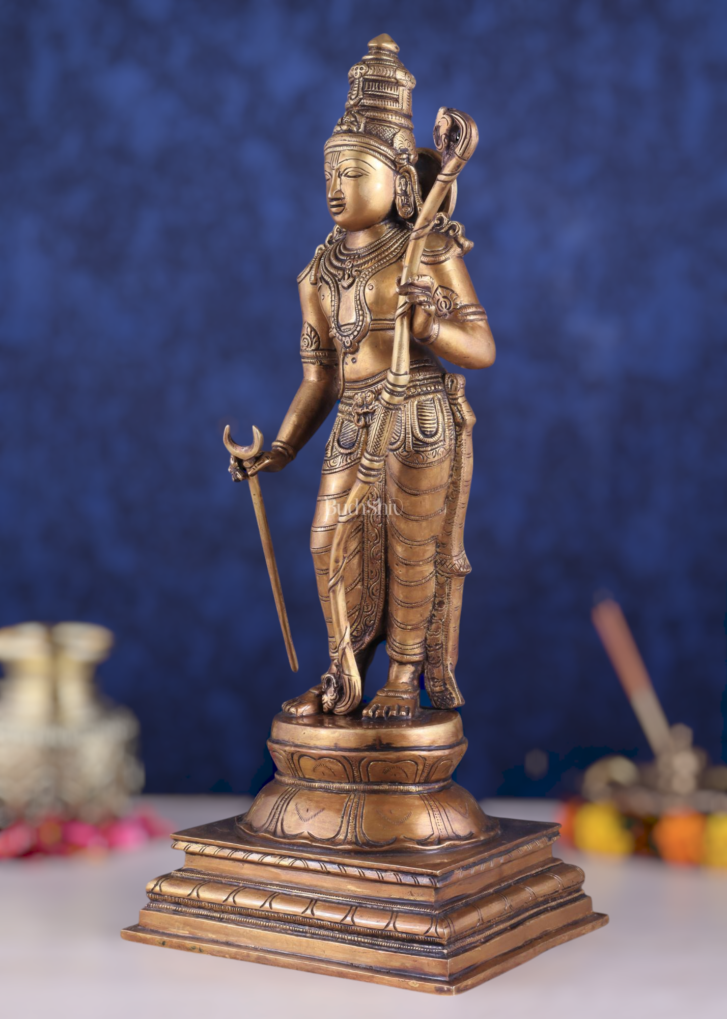 Brass Lord Shri Ram Statue – 21 Inches Tall