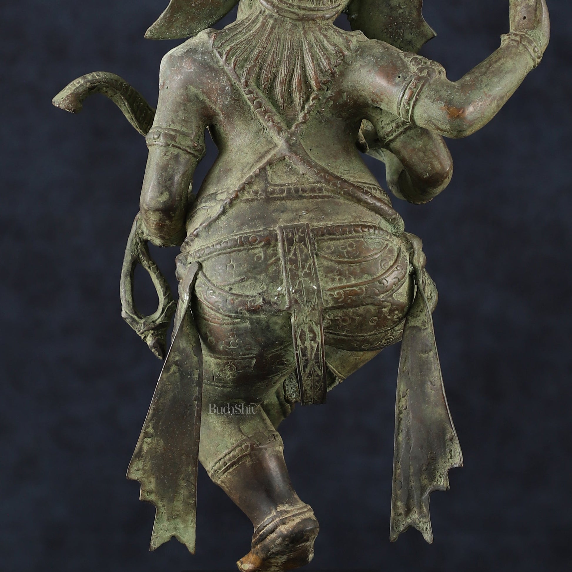 Balinese Bronze Dancing Ganesha Sculpture – 20.5" Height, Lost Wax Casting - Budhshiv.com