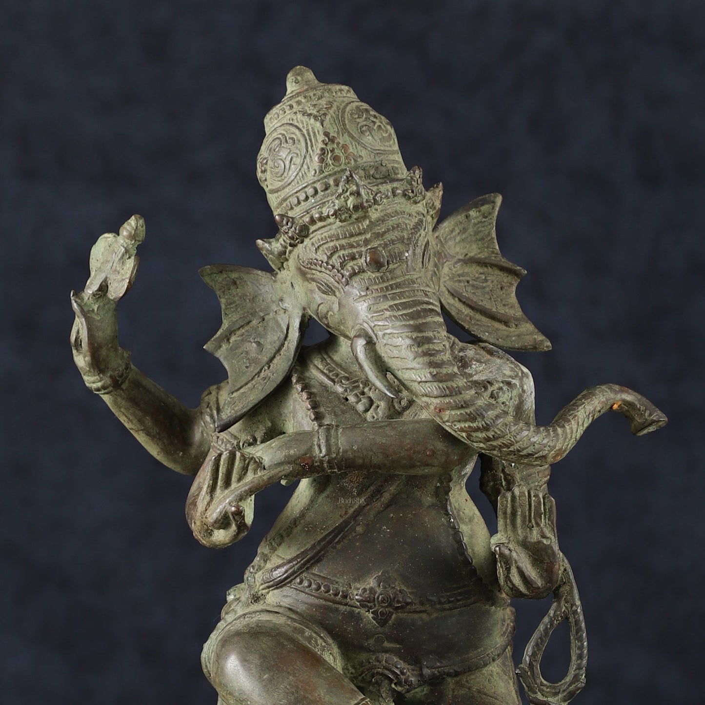 Balinese Bronze Dancing Ganesha Sculpture – 20.5" Height, Lost Wax Casting - Budhshiv.com