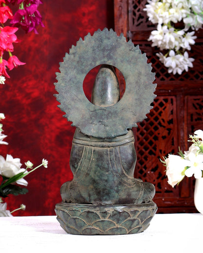 Balinese Bronze Guanyin Bodhisattva Statue | 12 inch - Budhshiv.com