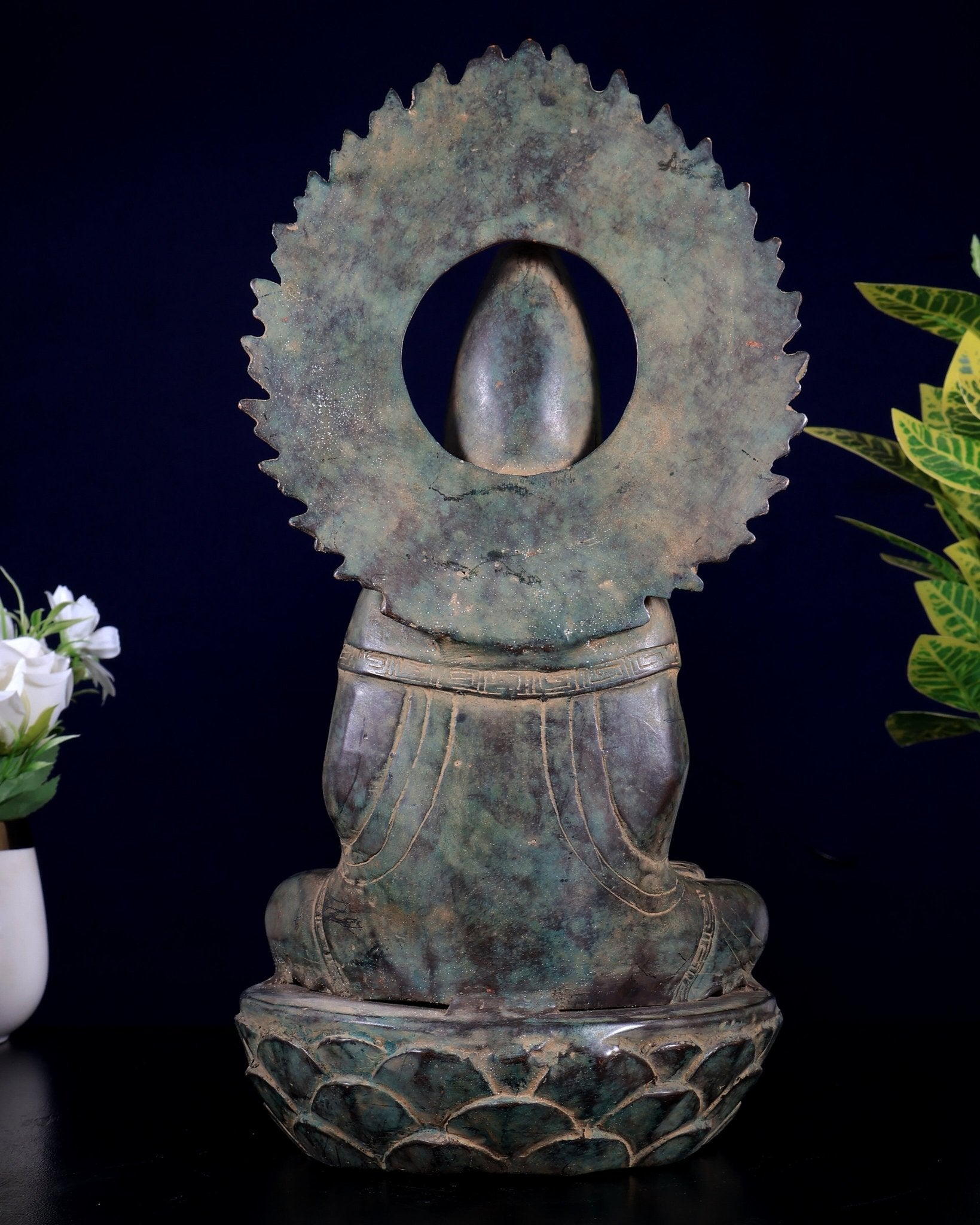 Balinese Bronze Guanyin Bodhisattva Statue | 12" Oriental Art - Budhshiv.com