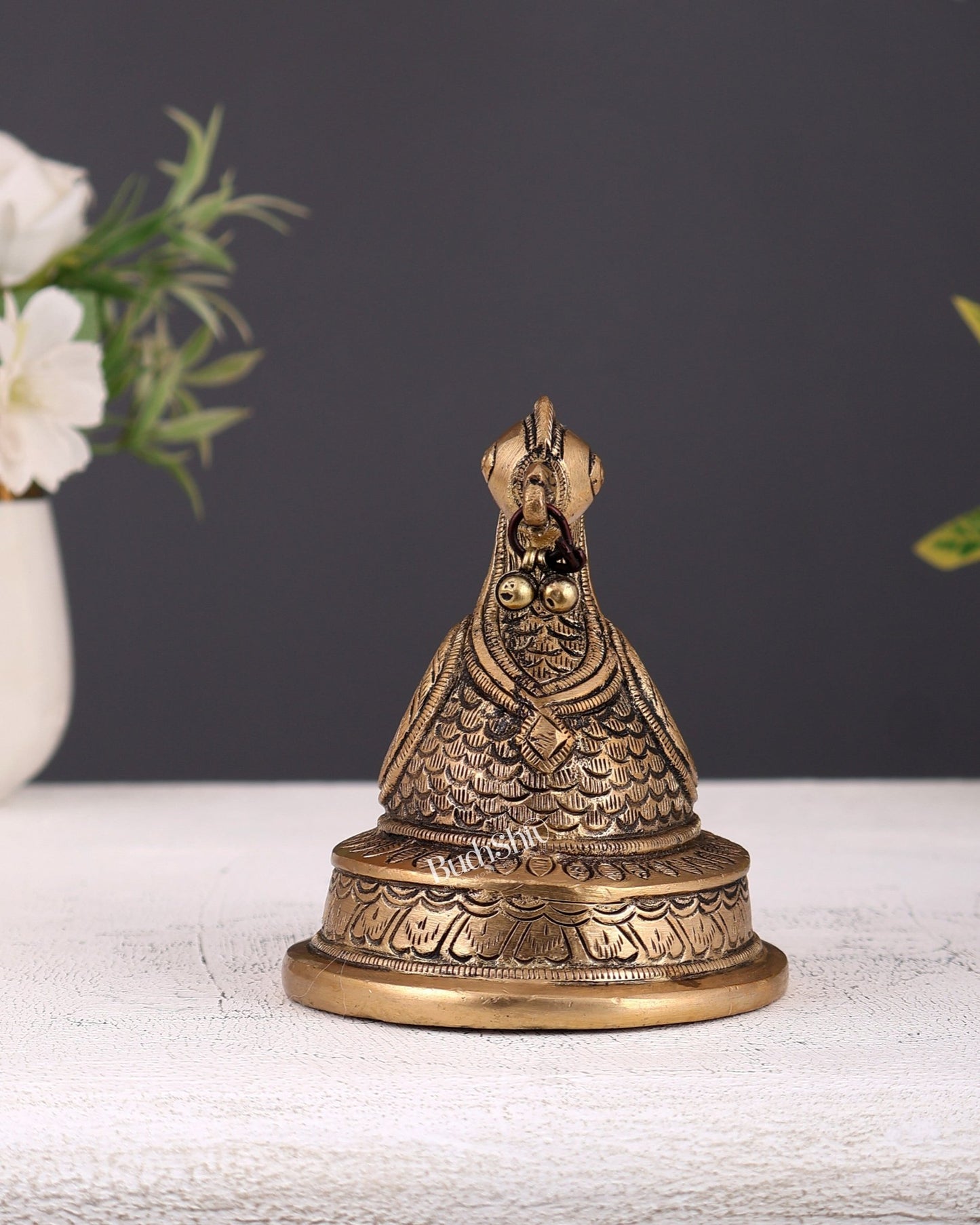 Brass Annam Pakshi Paper Weight – Decorative Study Table Gift Décor 4.25 Inch - Budhshiv.com