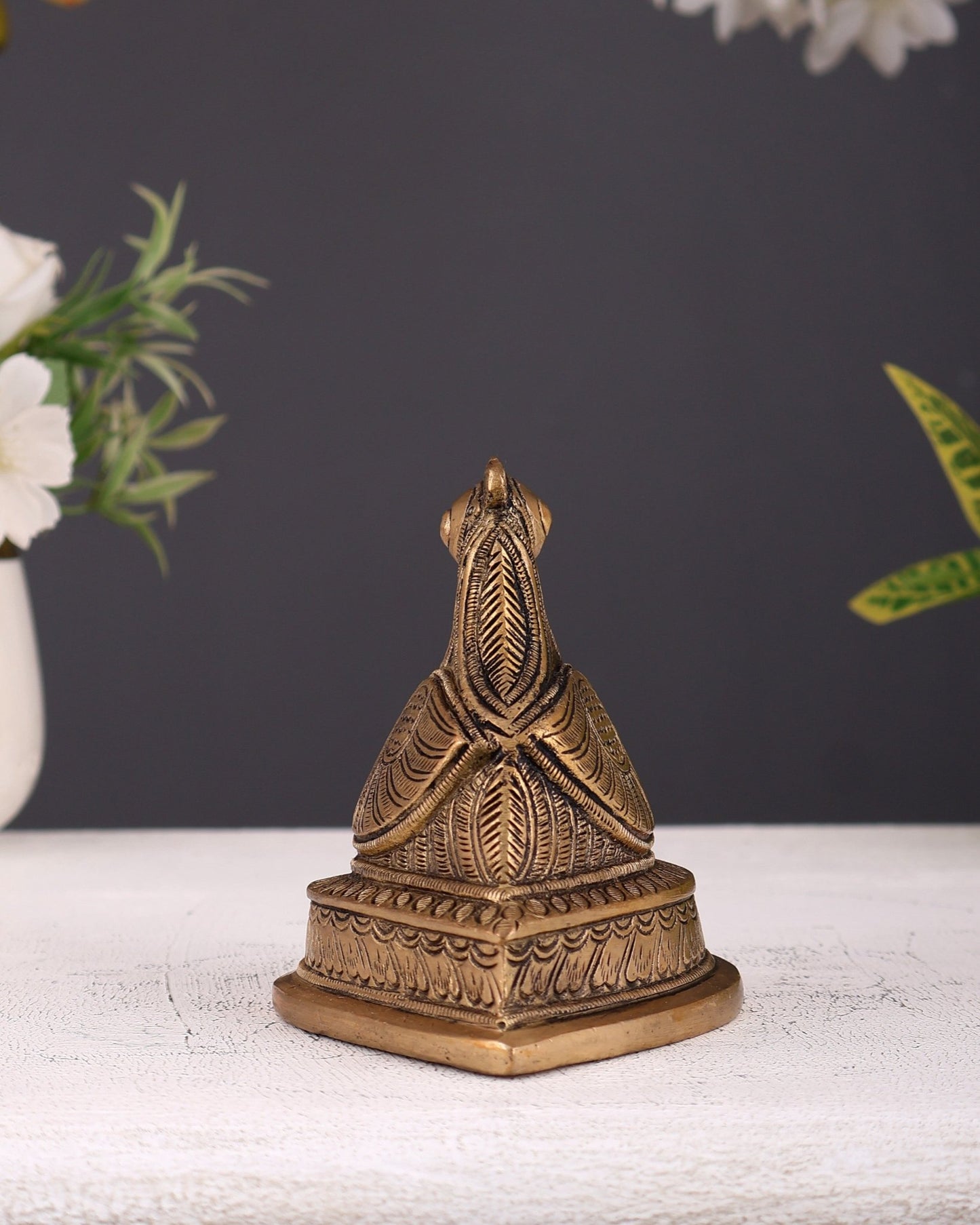 Brass Annam Pakshi Paper Weight – Decorative Study Table Gift Décor 4.25 Inch - Budhshiv.com