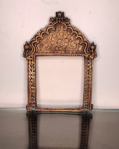 Brass Antique Handcrafted Prabhavali 11" x 8.5" - Budhshiv.com