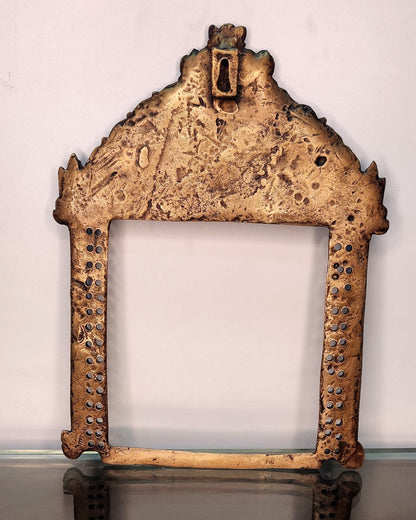 Brass Antique Handcrafted Prabhavali 11" x 8.5" - Budhshiv.com