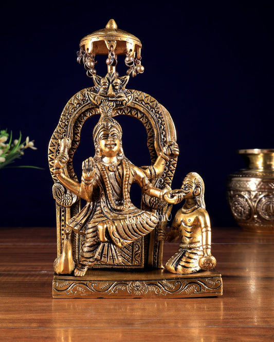 Brass Baglamukhi Statue – Divine Protector Idol - Budhshiv.com