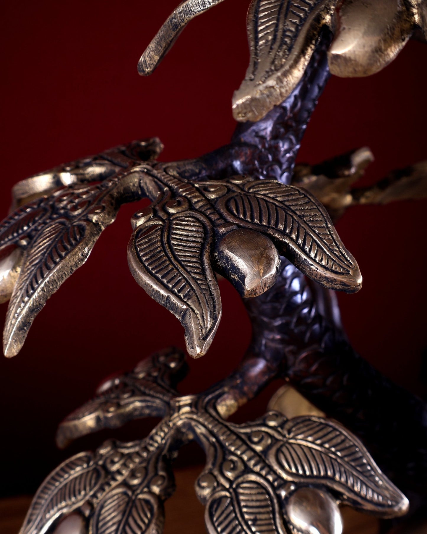 Brass Buddha Under Tree Statue 18 inch - Budhshiv.com