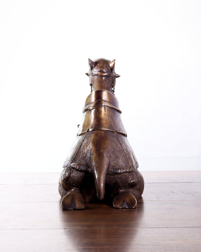 Brass Camel Statue Pair – Standing and Seated (Vastu Approved) 17" - Budhshiv.com