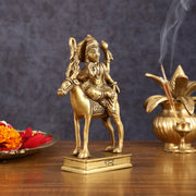 Brass Chandra Dev Graha Soma Dev Idol for Pooja & Vastu - 6.5 Inch Height - Budhshiv.com